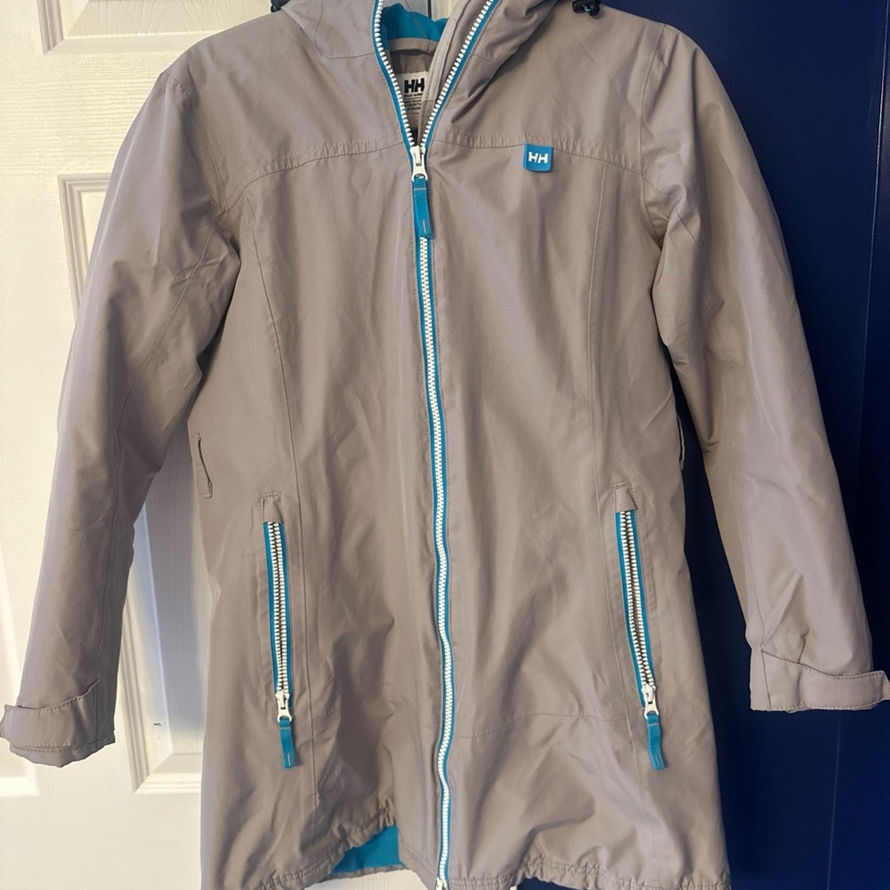 Helly Hansen Women’s Helly Tech Waterproof Insulated Hooded Jacket Gray Blue S